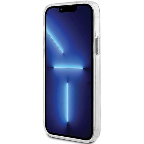 Guess Mobilskal till iPhone 12 Pro/12 Magsafe Metall Outline - Silver