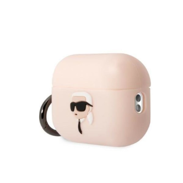 Karl Lagerfeld AirPods Pro 2 Skal Silicone Karl Head 3D - Rosa