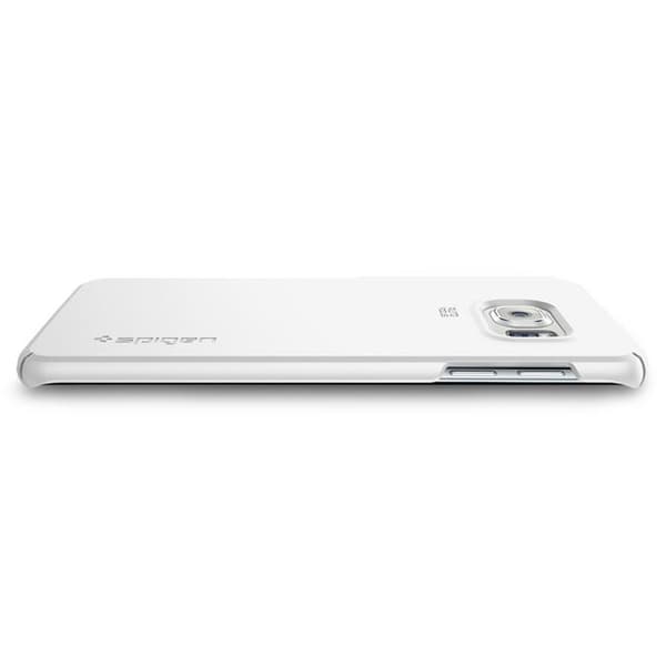 SPIGEN Thin Fit Taske til Samsung Galaxy S6 Edge Plus - Skinnende Hvid Vit