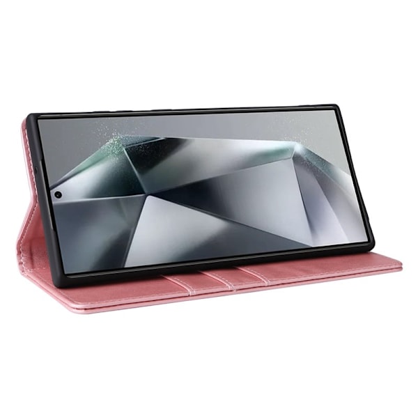 Plånboksfodral för Samsung Galaxy S26 Ultra RFID Blocking Konstläder - Rosa