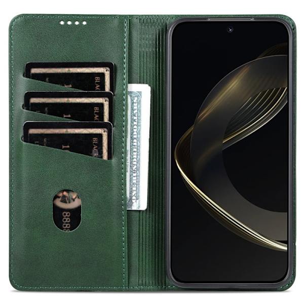 AZNS Xiaomi 17 Plånboksfodral Konstläder - Grön