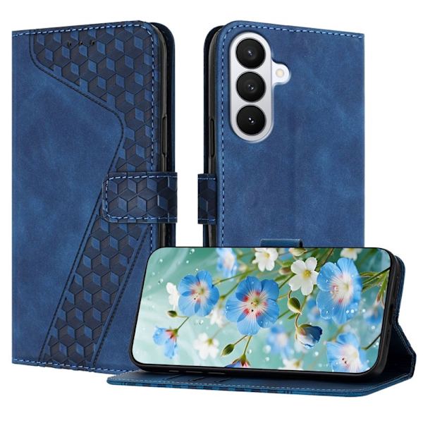 Plånboksfodral för Samsung Galaxy S26 Plus Konstläder Stativ - Blå