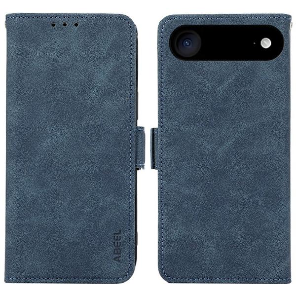 ABEEL iPhone Air Plånboksfodral Konstläder Folio Ställ Blå