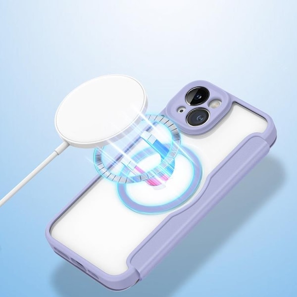 Dux Ducis iPhone 14 Plånboksfodral Magsafe Skin X Pro - Lila