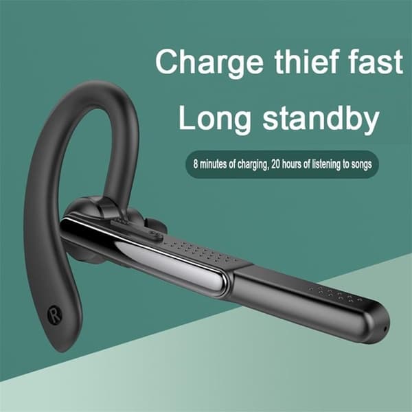 Single In-Ear Hörlur Bluetooth med Mic Business Noise Canceling P40 - Svart