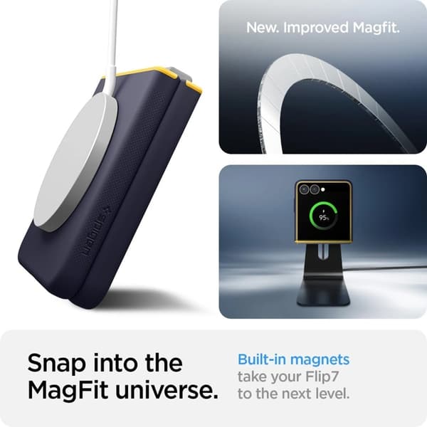 Spigen Mobilskal till Galaxy Z Flip 7 Magsafe Nano Pop - Marinblå Blå