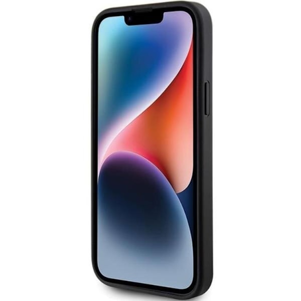Guess iPhone 15 Plus Mobilskal Magsafe Saffiano - Svart Svart