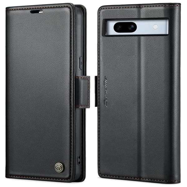 CASEME Plånboksfodral Konstläder till Google Pixel 7a - Svart