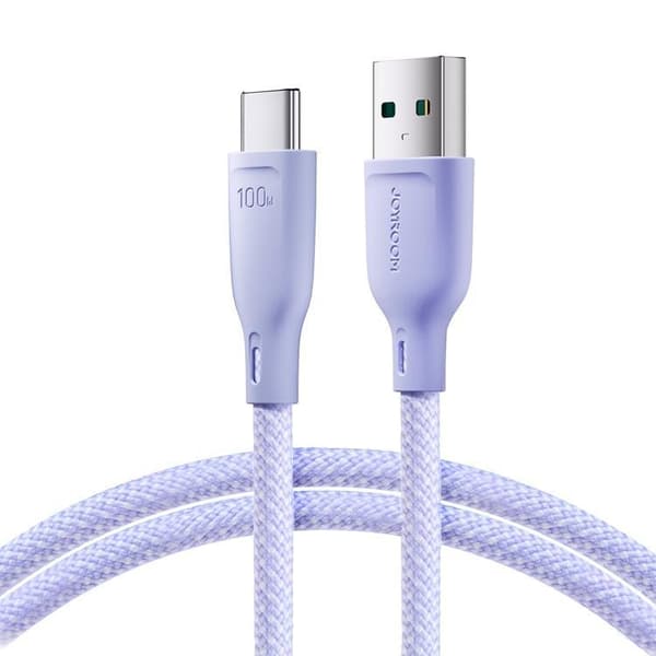 Joyroom USB-C till USB-A kabel 100W 1m Multi-Color - Lila Lila