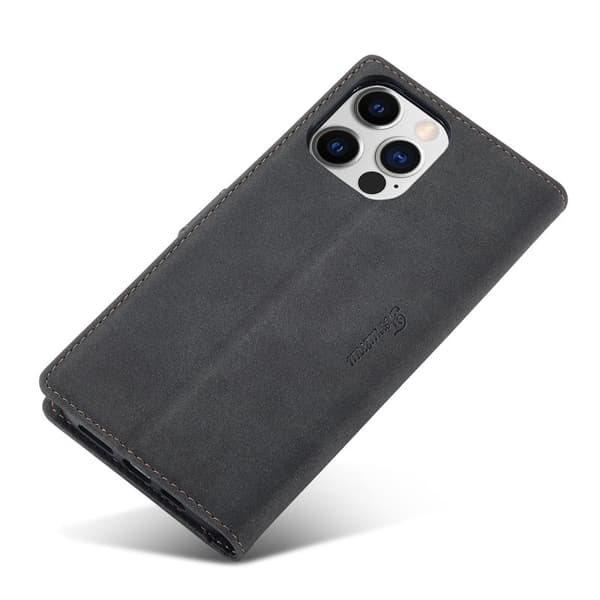 FORWENW F1 Series iPhone 14 Pro Max Plånboksfodral Konstläder - Svart