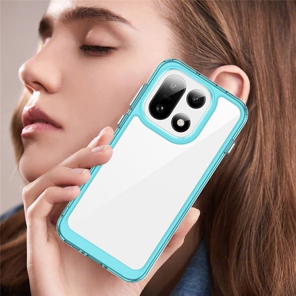 Mobilskal till OnePlus 15 5G TPU + Acrylic Protective - Blå Transparent