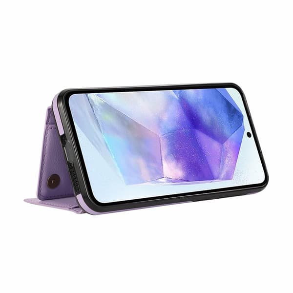 Plånboksfodral för Samsung Galaxy S26 Plus Konstläder Kickstand - Lila