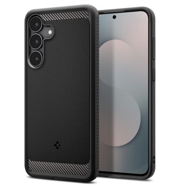 Spigen telefontaske til Galaxy S25 FE Rugged Armor - Mat Sort Svart