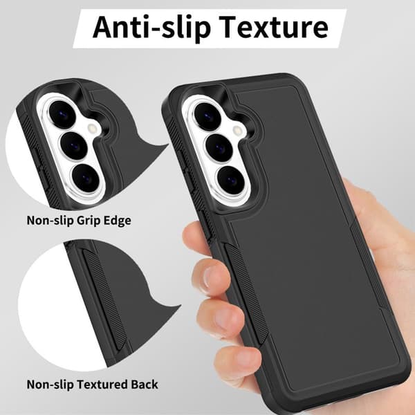 Mobilskal för Samsung Galaxy S26 PC + TPU Stöttålig - Svart
