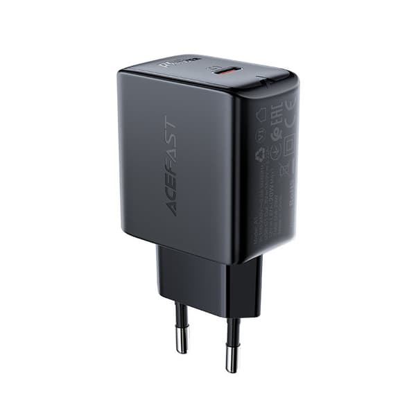 Acefast seinäteuladatt USB-C 20W - Musta Black