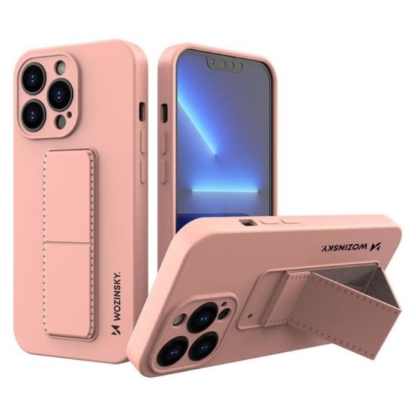 Wozinsky Kickstand Case iPhone 13 Pro Max - vaaleanpunainen