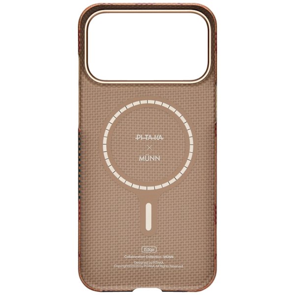PITAKA Mobilskal För iPhone 17 Pro Max Magsafe Flora in Grid Edge - Cloud Dusk