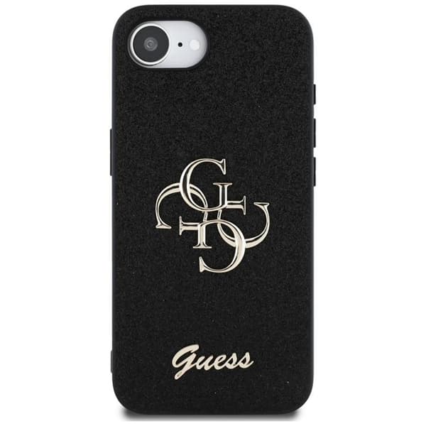 Guess Telefontaske til iPhone 16e Fast Glitter Big 4G - Sort Svart
