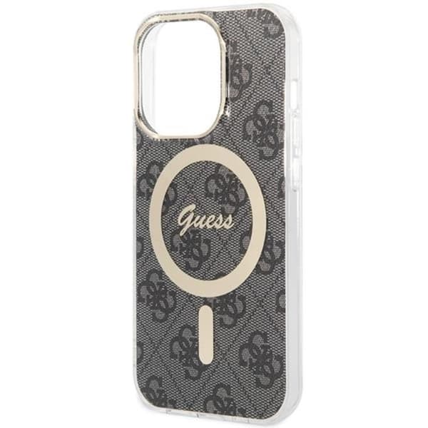 Guess iPhone 15 Pro Mobilskal Magsafe IML 4G - Sort Black