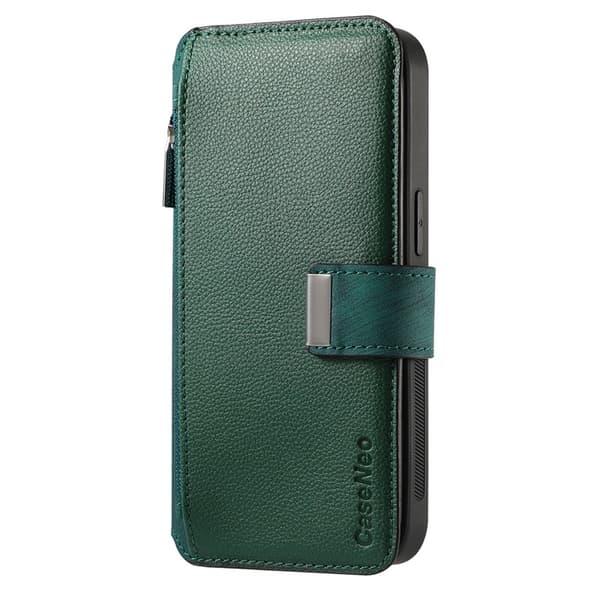 Caseneo Plånboksfodral För Galaxy A56 Magnetic Läder - Grön Grön