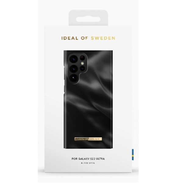 Ideal of Sweden Galaxy S22 Ultra Skal Fashion - Svart Satin Svart