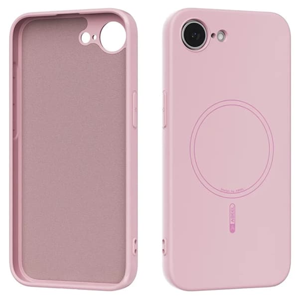ABEEL Mobilskal till iPhone 16e Magsafe Liquid Silikon - Rosa Rosa