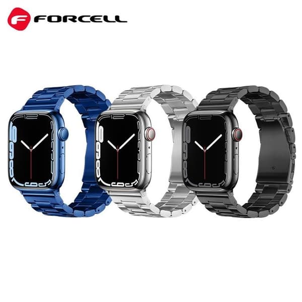 Forcell Apple Watch (38/40/41mm) Rem F-Design - Sølv Silver