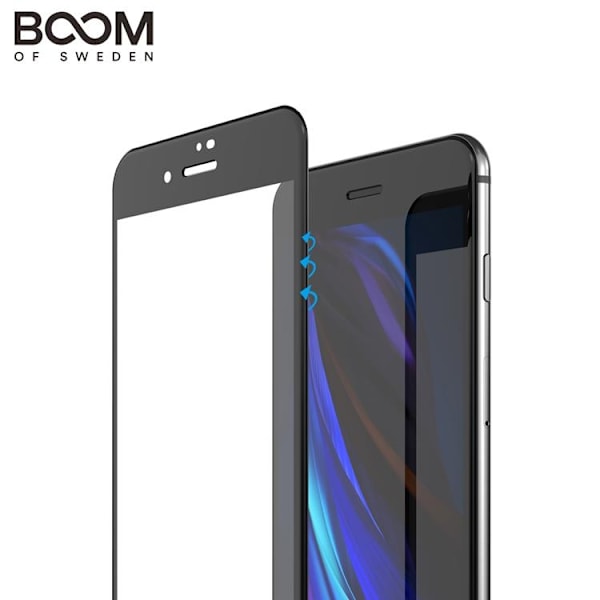 BOOM Curved Härdat Glas Skärmskydd iPhone 8 Plus / 7 Plus Transparent