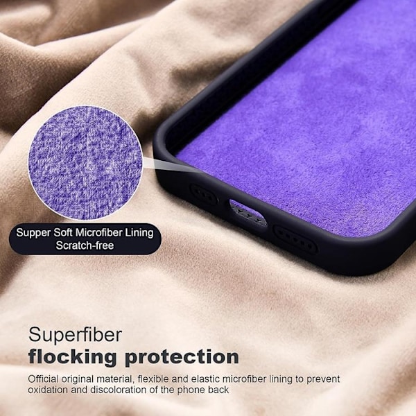 iPhone 15 Plus Mobilskal Magsafe Liquid Silikon - Lila