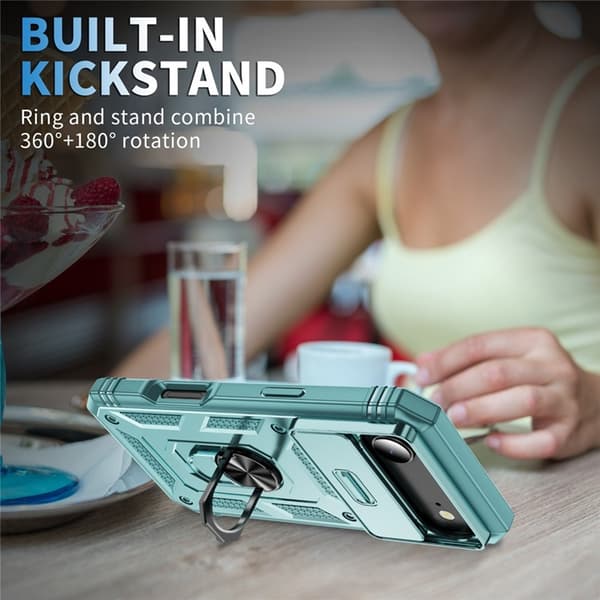 Mobilskal till iPhone Air Slide Camshield Kickstand - Grön Grön
