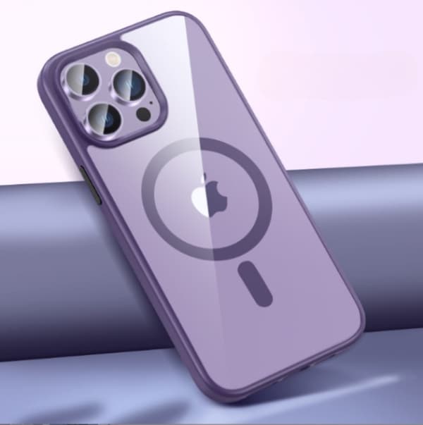 iPhone 14 Pro Cover Magsafe Magnetisk - Lilla Lila