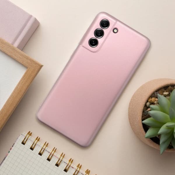 Mobilskal till Galaxy S25 Edge Metallic - Rosa Rosa