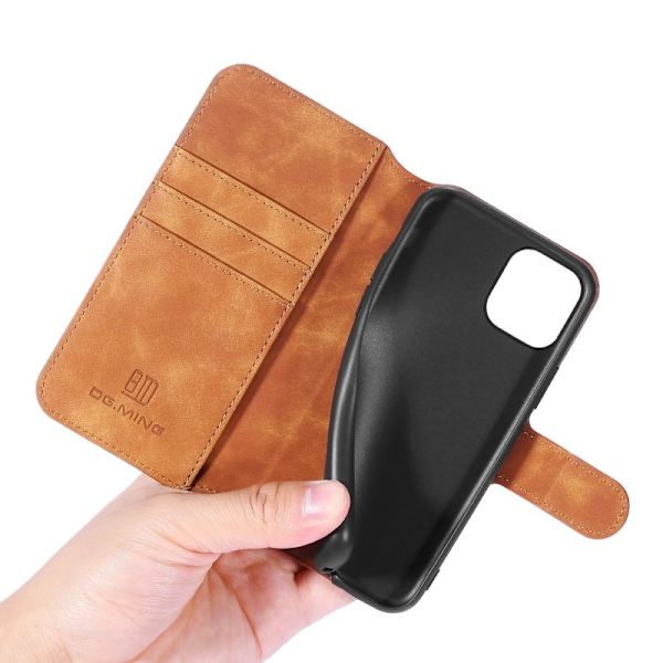 DG.MING Plånboksfodral Konstläder för iPhone 11 6.1" - Brun