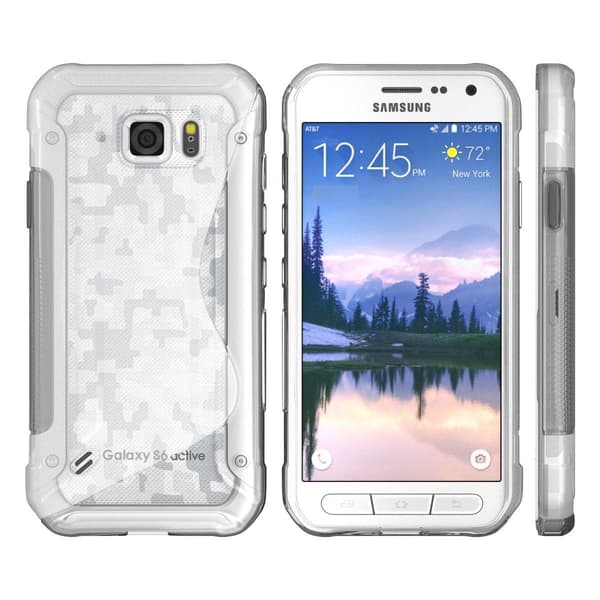 Flexicase-kuori Samsung Galaxy S6 Active - läpinäkyvä Transparent