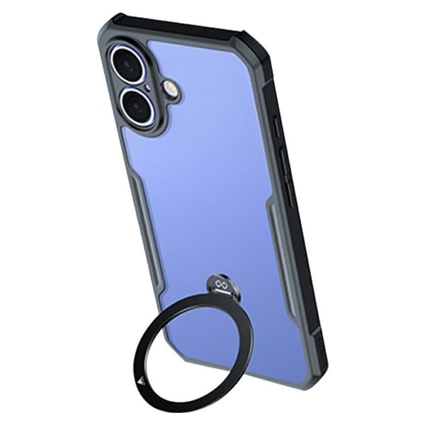 XUNDD Mobilskal till iPhone 16 Plus 360° Magnetisk Ställ Shockproof Svart