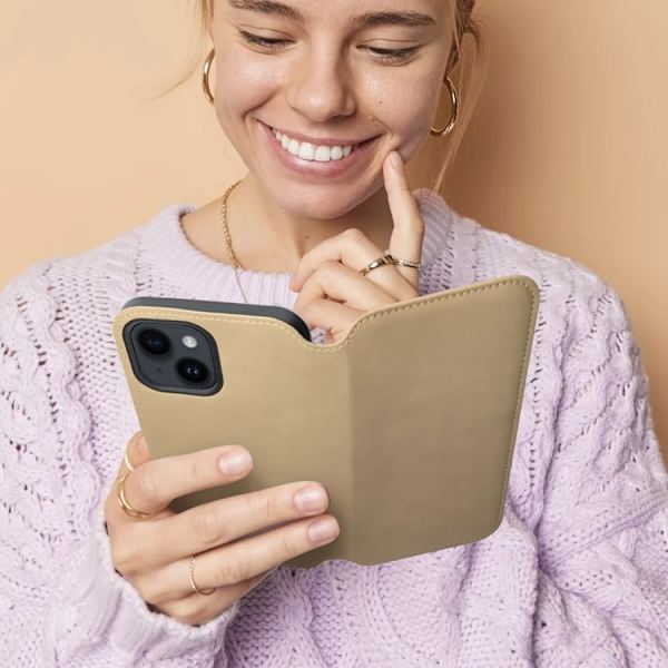 iPhone 17 Pro Max Plånboksfodral Dual Pocket - Guld Guld