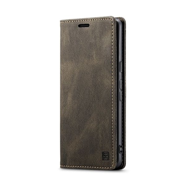 AUTSPACE Google Pixel 8 Pro Wallet Fodral KonstLäder - Kaffe