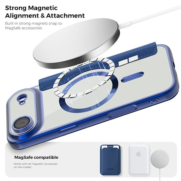 iPhone Air Plånboksfodral MagSafe RFID - Sapphire Blå