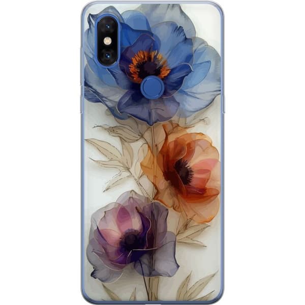 Mobilcover til Xiaomi Mi Mix 3 med Silke Blomster