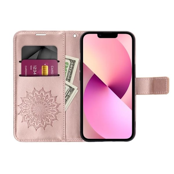 Galaxy A55 5G Plånboksfodral Mezzo - Mandala Rose Guld