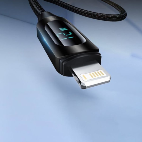 Wozinsky USB A Till Lightning Kabel (2m) - Svart