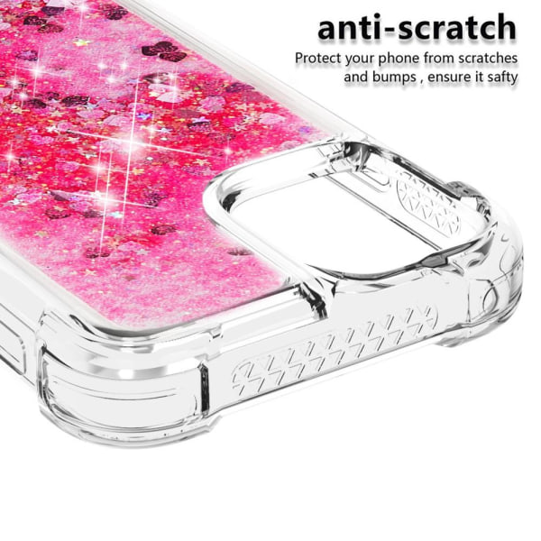 Drop-proof Glitter Pailletter Cover til iPhone 13 Mini - Pink Pink