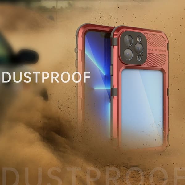 SHELLBOX M Series Mobilskal till iPhone 13 Pro Max Vattentät Röd