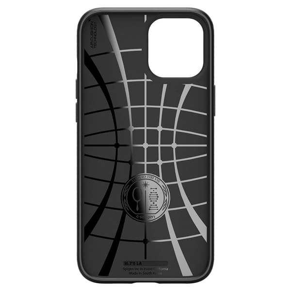 SPIGEN Liquid Air iPhone 12 & 12 Pro - Mat Sort Svart