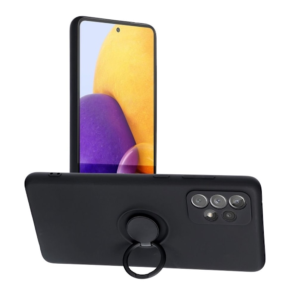 Forcell Galaxy A52s/A52 5G/A52 4G Skal Silikon Ring - Svart Svart