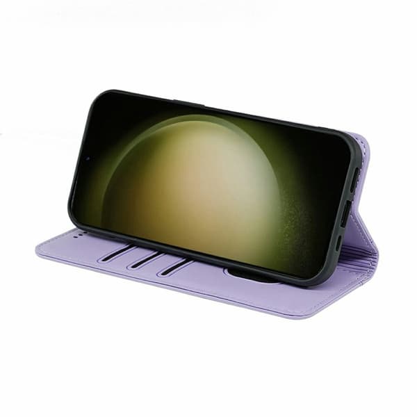 Plånboksfodral för Samsung Galaxy S26 Plus Magnetiskt Konstläder - Lila