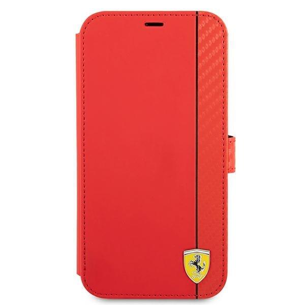 Ferrari On Track Carbon Stripe Fodral iPhone 13 Pro Max - Röd Röd