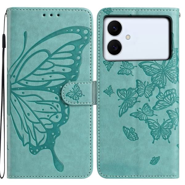 Samsung Galaxy S26 Edge Plånboksfodral Konstläder Flip Skydd - Grön