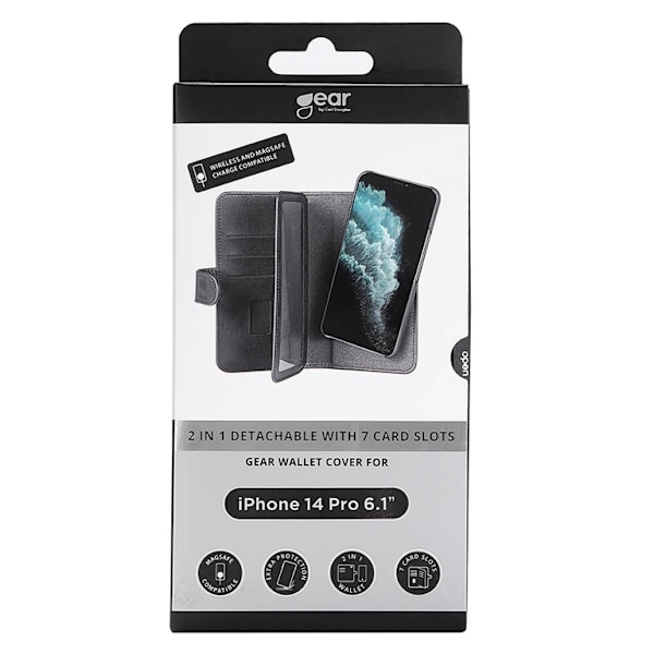 GEAR iPhone 14 Pro mobilfodral MagSeries - Svart Svart