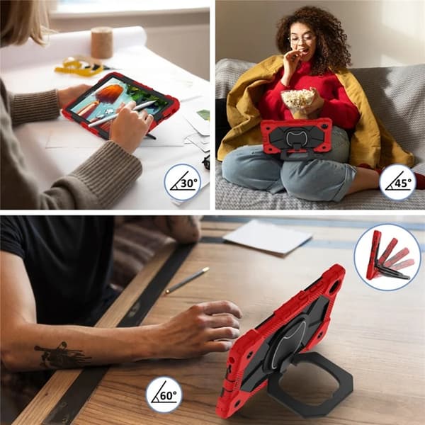 Lenovo Tab K9 Mobilskal Silikon Kickstand Röd